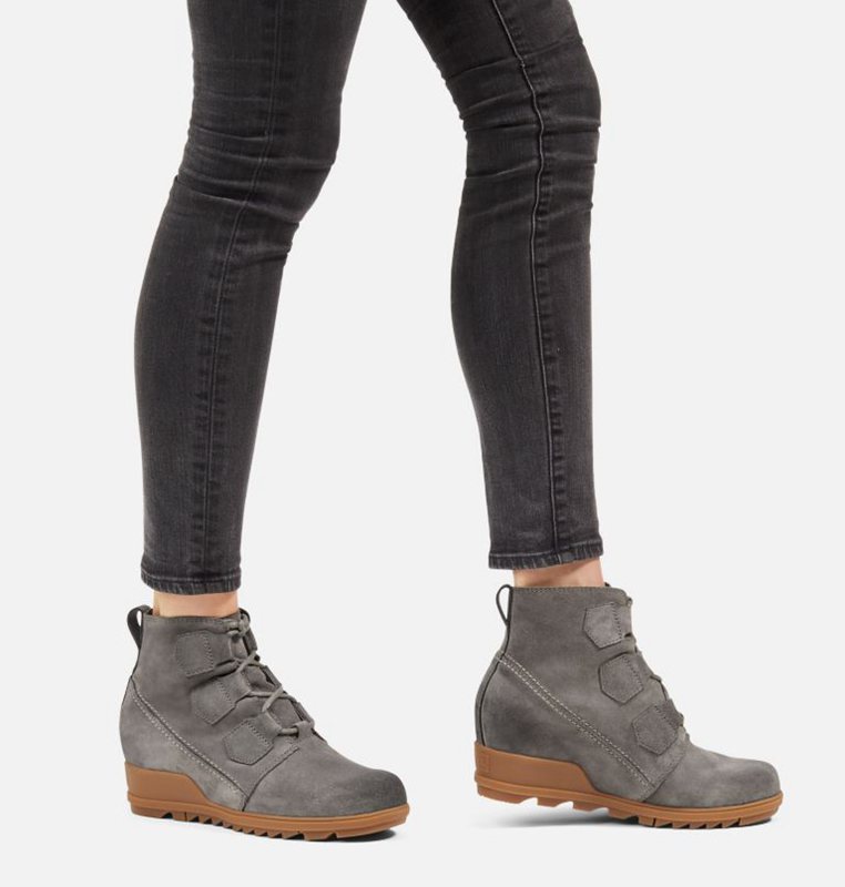 Sorel Dam Wedges Grå - Evie™ Lace Bootie - MHA-152849